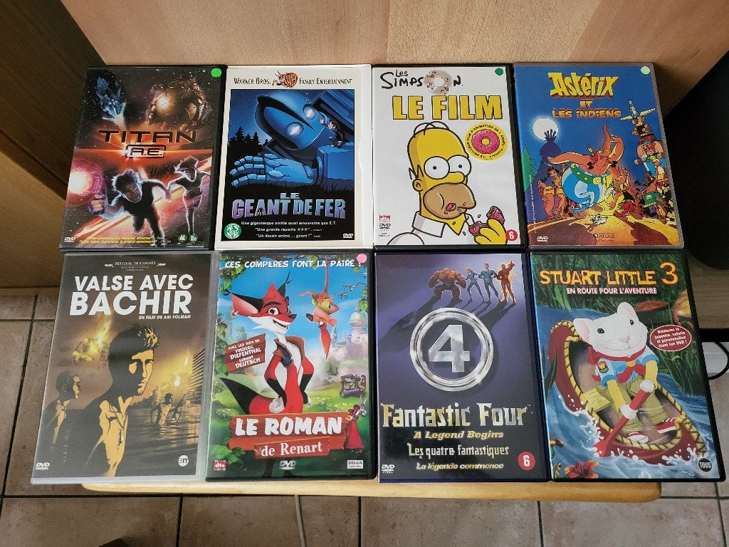 Lot DVD de films d’animation / dessins animés, Enlèvement, Animation