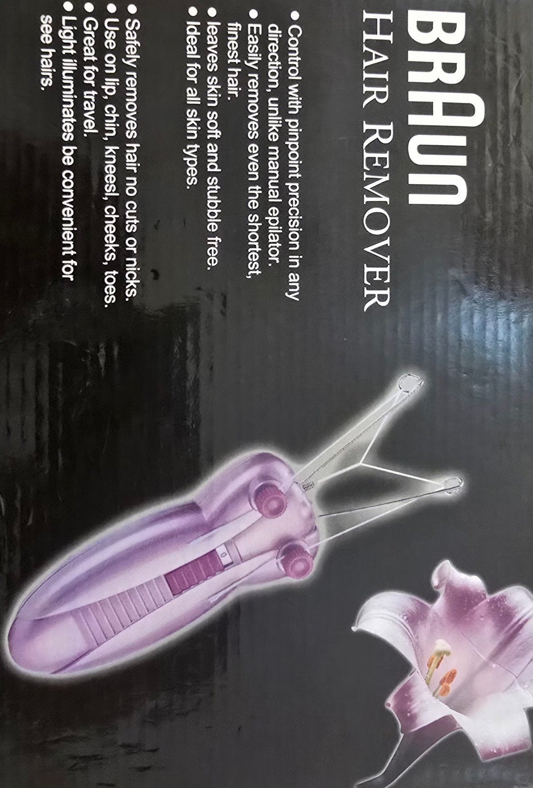 epilateur braun, Enlèvement
