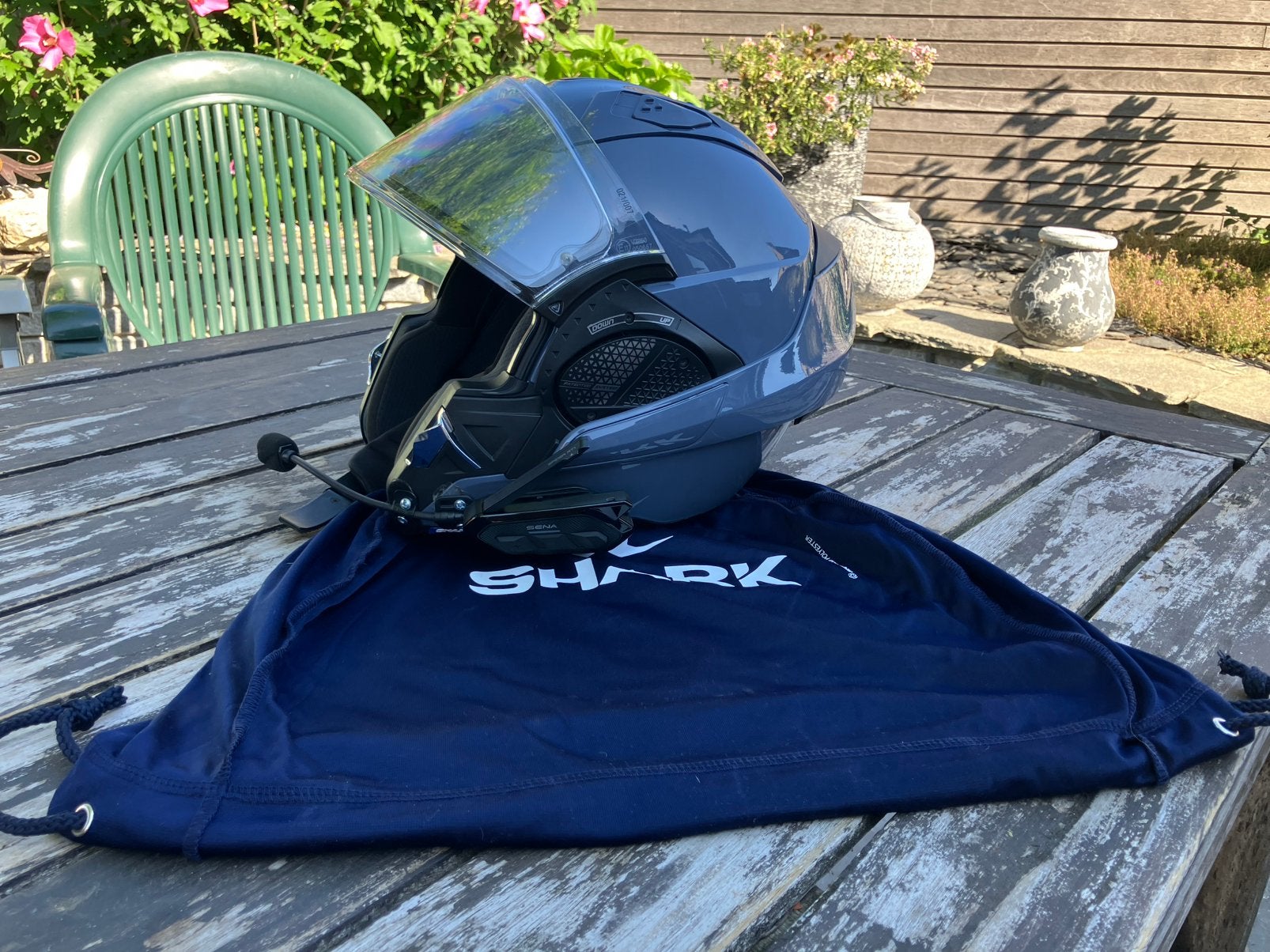 Casque intégral Shark avec Sena Spider RT1 taille XL, Enlèvement, Comme neuf