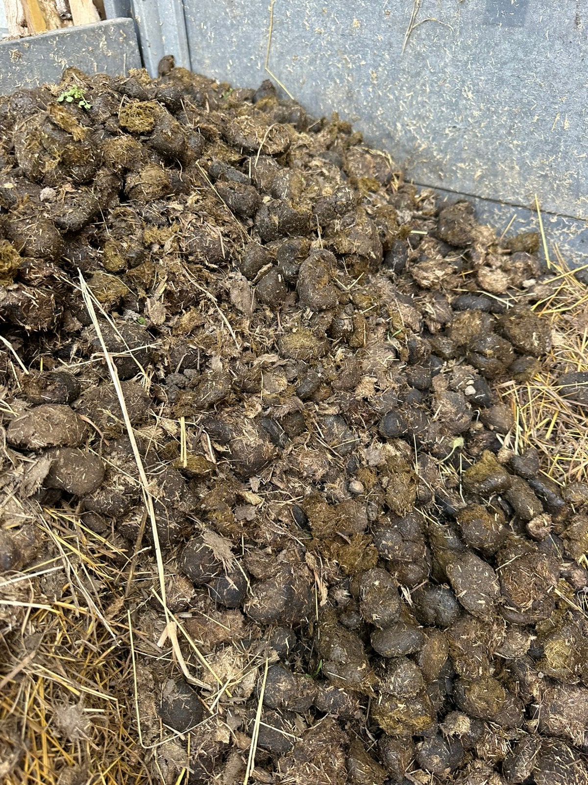 Paardenmest, Ophalen, Mest