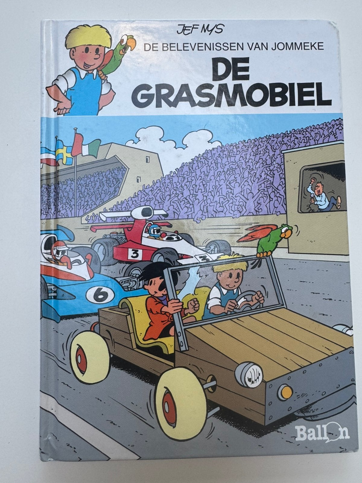 Jommeke : De grasmobiel (hardcover) - Ballon Comics, Eén stripboek, Ophalen, Zo goed als nieuw