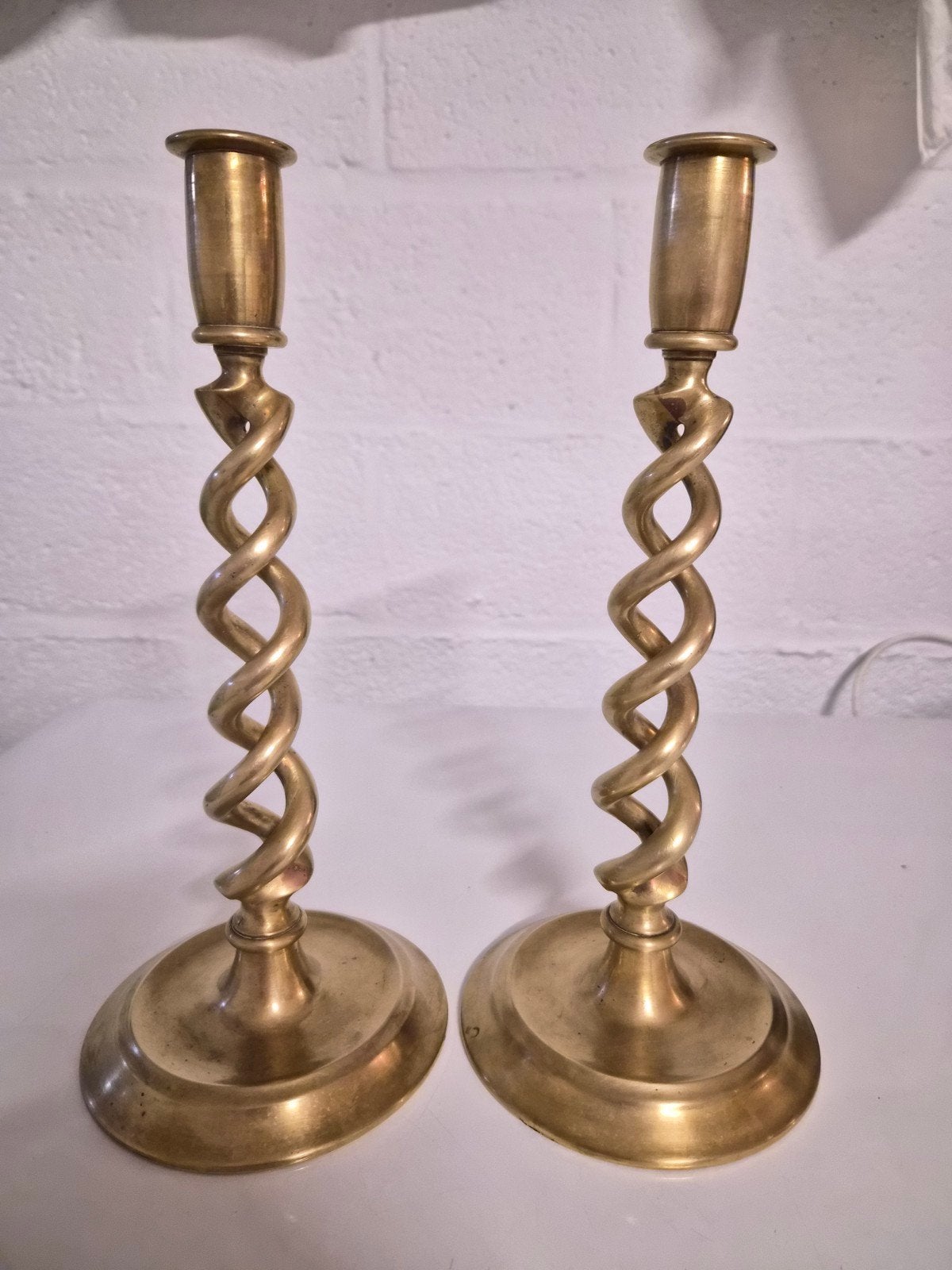 koperen kandelaars, Antiek en Kunst, Ophalen of Verzenden