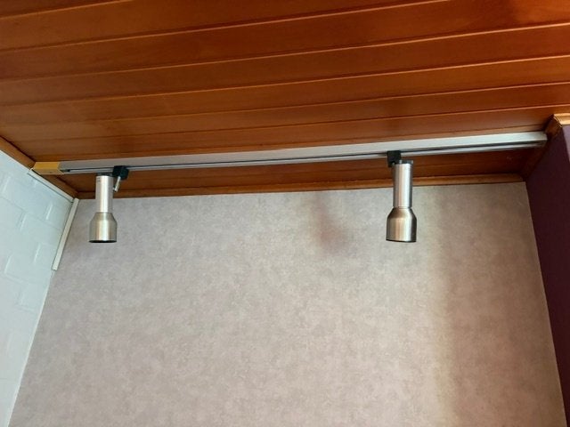 Plafondlamp, Ophalen, Zilver, Gebruikt, Plafondlamp