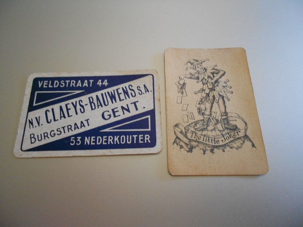 1 JOKER CLAEYS-BAUWENS  GENT, Collections, Cartes à jouer, Jokers & Jeux des sept familles, Enlèvement ou Envoi, Utilisé, Carte(s) à jouer