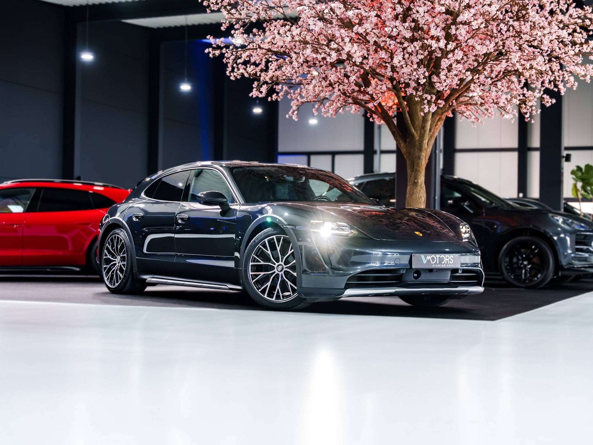 Porsche Taycan 4 Cross Turismo 93.4 kWh - ACC - 360° - Pass, Autos, Cuir, Argent ou Gris, Achat, Entreprise