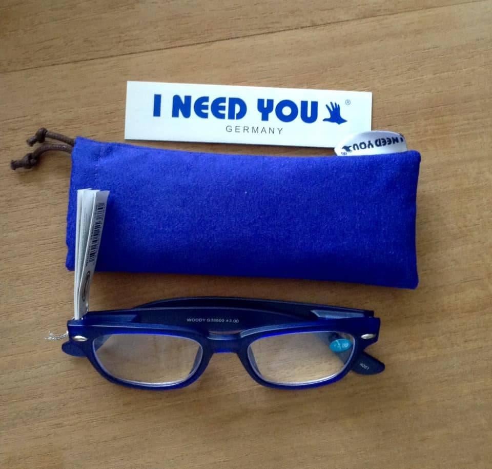 Lunettes de lecture INY Woody +3, Enlèvement ou Envoi, Neuf, Bleu, Lunettes