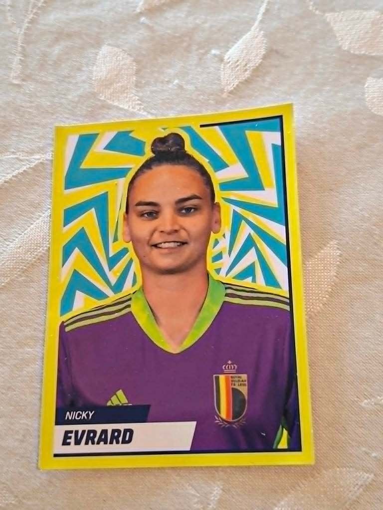 Panini/Sticker/Nicky Evrard/Red Flames, Enlèvement ou Envoi, Neuf, Affiche, Image ou Autocollant