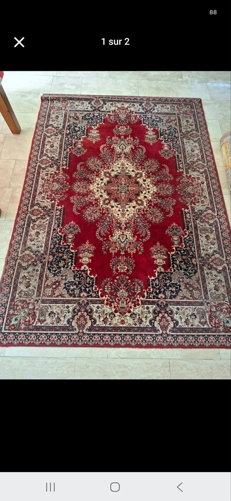 Tapis Louis de Poortere (Mouskan) 170cm x 240cm, Huis en Inrichting, Stoffering | Tapijten en Vloerkleden, Ophalen