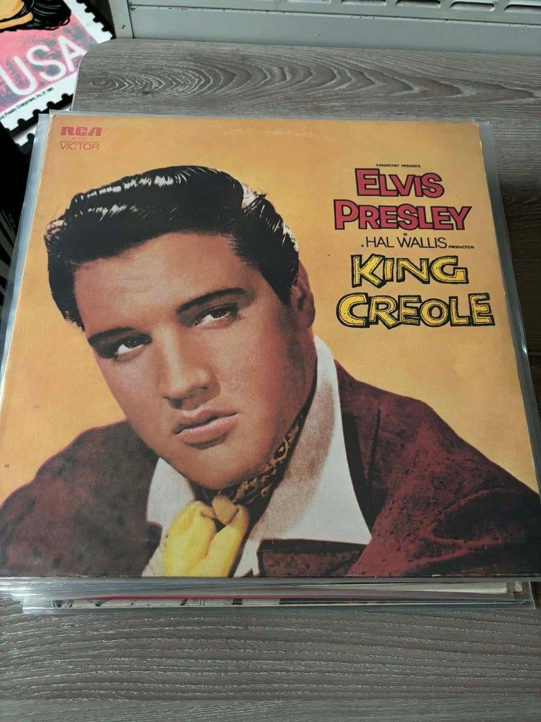 Elvis lp, King creole, Engelse persing, orange label,, Ophalen of Verzenden, Zo goed als nieuw, Rock-'n-Roll, 12 inch