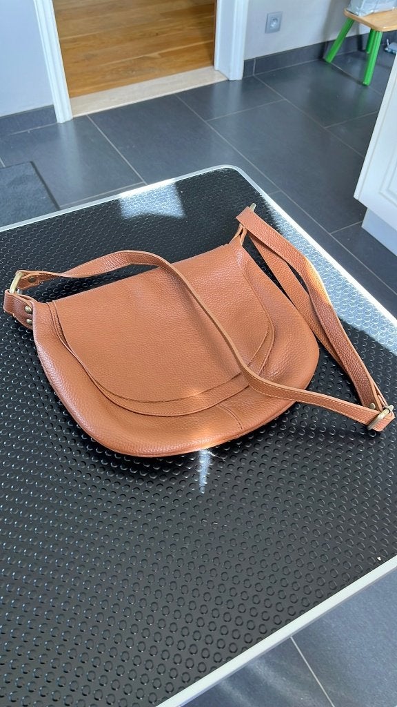 Lederen handtas, Ophalen, Nieuw, Bruin, Handtas