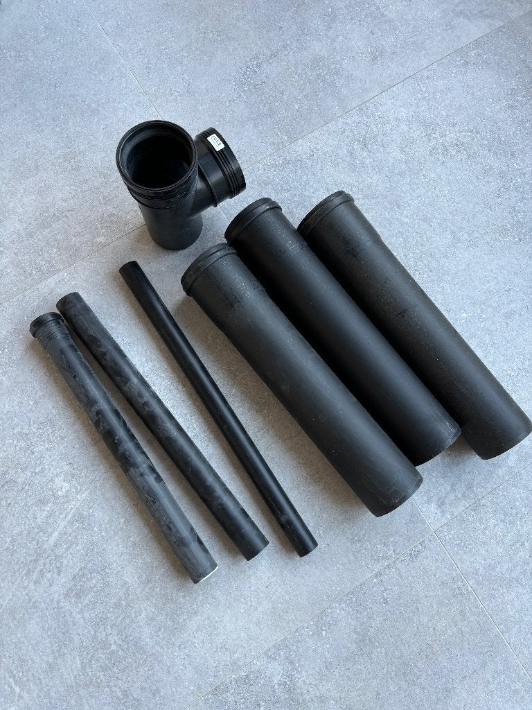 PP rioleringsbuizen zwart allerlei maten, Doe-het-zelf en Bouw, Nieuw, Ophalen of Verzenden, Minder dan 2 meter, 40 tot 60 mm