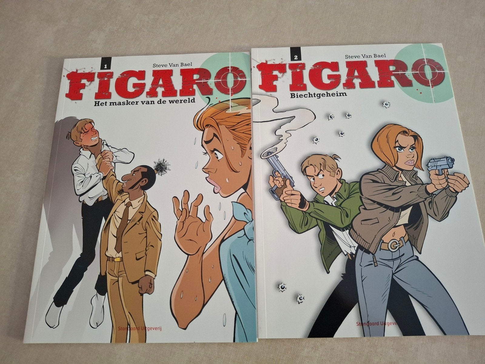 2 strips FIGARO van STEVE VAN BAEL nrs 1 en 2, Steve Van Bael, Nieuw, Ophalen of Verzenden, Meerdere stripboeken