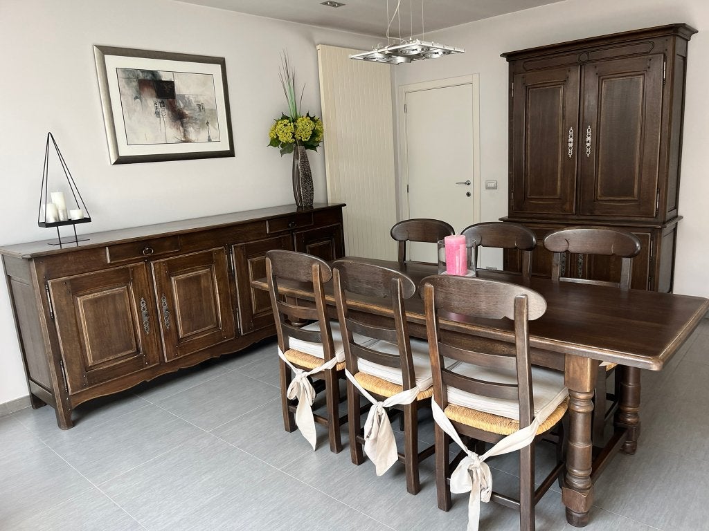 Salle à manger en chêne, Maison & Meubles, Salles à manger complètes, Enlèvement, Comme neuf, Klassiek