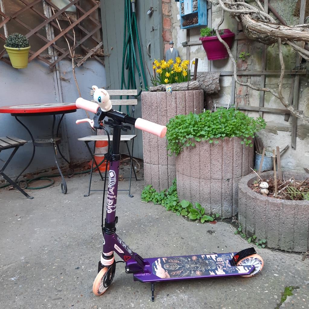 Trottinette OXLO Decathlon Mid 5 Indian Purple - 6/9 ans, Vélos & Vélomoteurs, Trottinettes, Utilisé, Step simple, Enlèvement