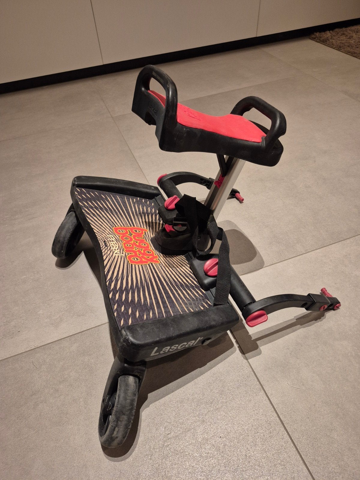 Lascal babyboard voor buggy, Ophalen