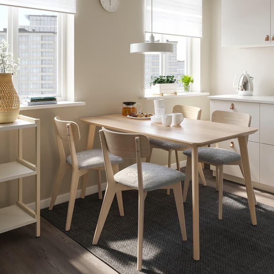 Keukentafel, Huis en Inrichting, Ophalen, Zo goed als nieuw, Vijf personen of meer, Rechthoekig