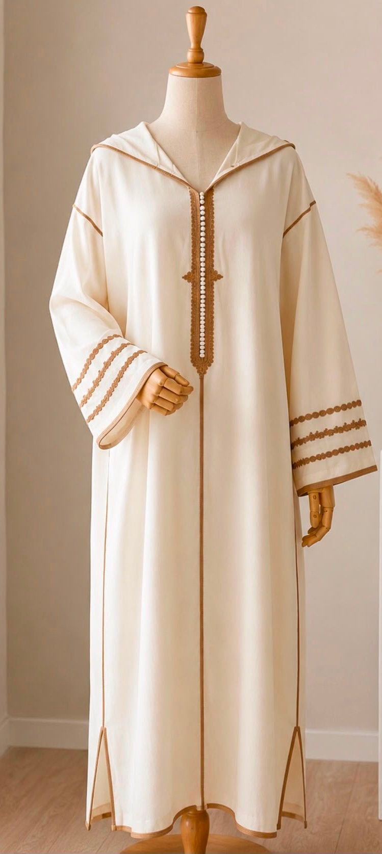 Robe marocaine élégante - crème - Taille M/L, Kleding | Dames, Overige typen, Beige, Maat 42/44 (L), Ophalen of Verzenden