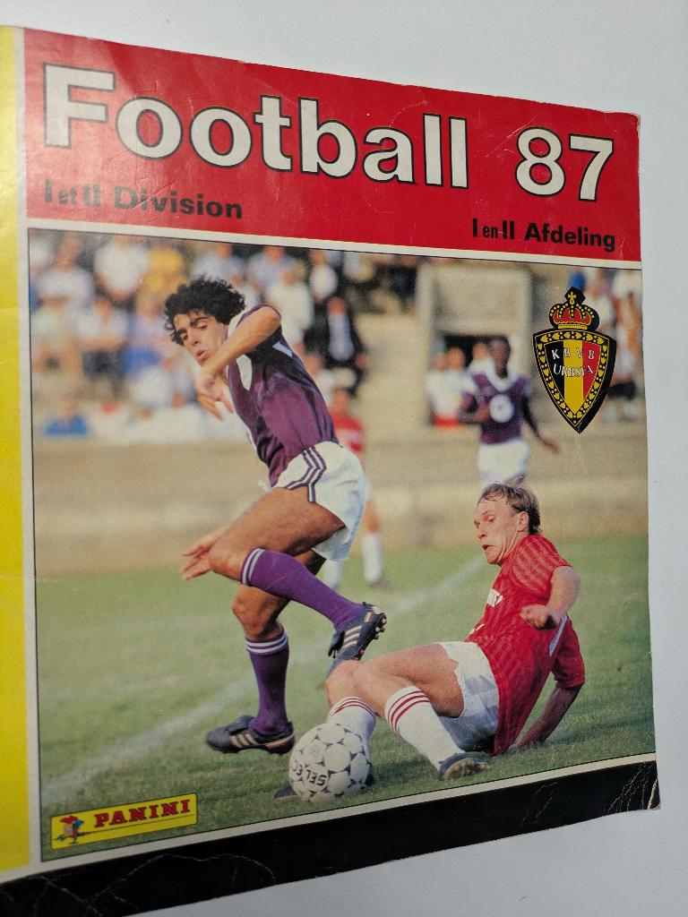 PANINI STICKER ALBUM FOOTBALL 87 ANNO 1987 voetbal plaatjes, Enlèvement ou Envoi, Comme neuf, Autocollant