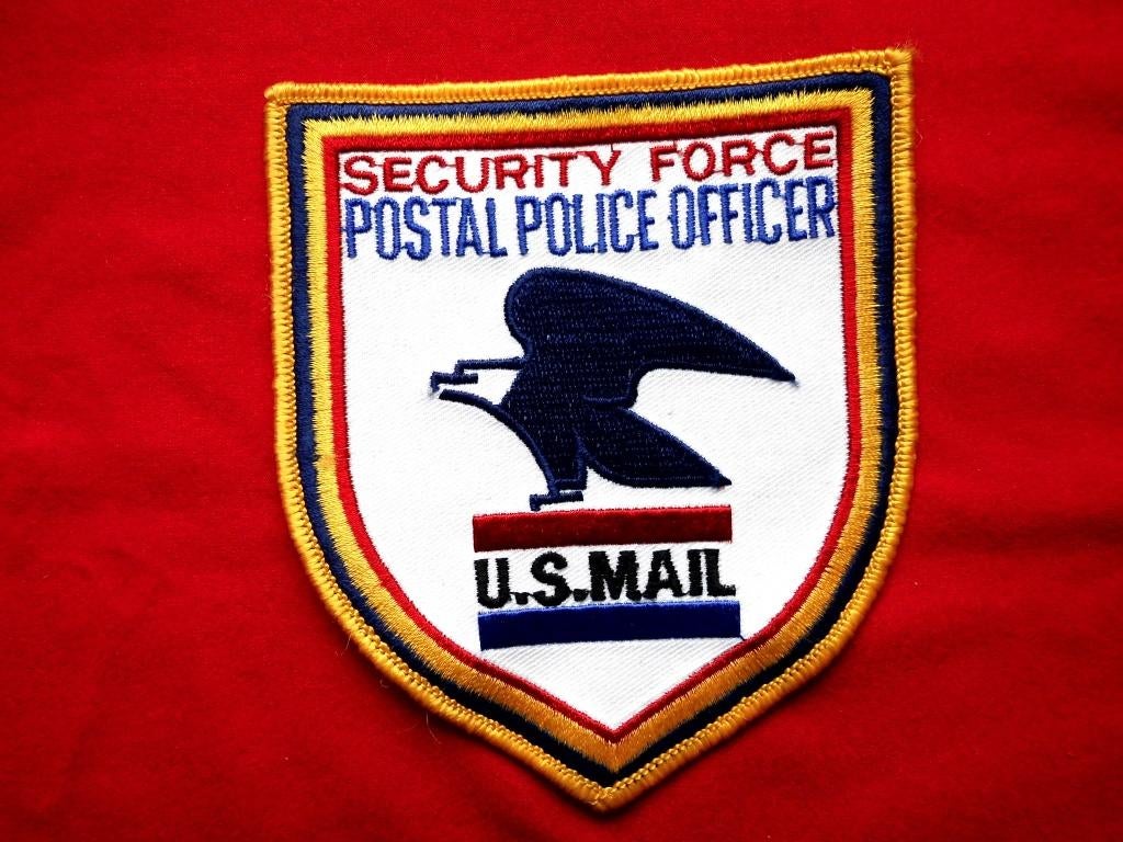 ÉCUSSON DE LA POLICE POSTALE AMÉRICAINE, Collections, Objets militaires | Général, Enlèvement ou Envoi, Autres, Emblème ou Badge