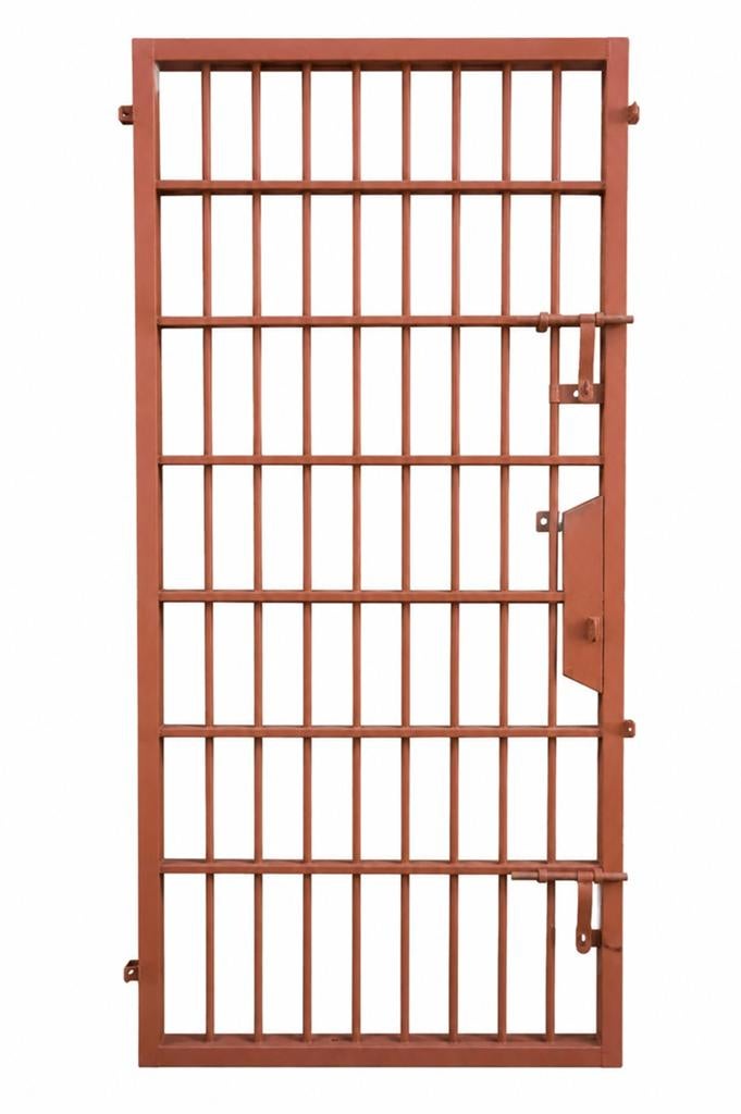 Robuuste tuinpoort van rood metaal - nooit gebruiken, Tuin en Terras, Tuinpoorten, Nieuw, Ophalen