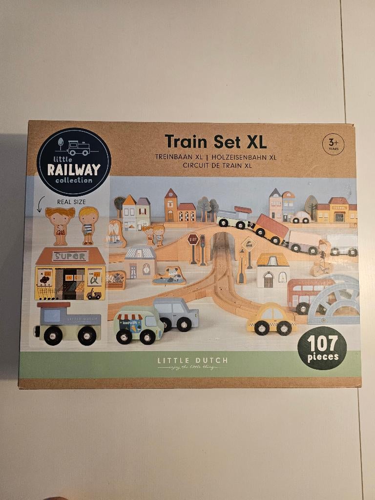 Petit chemin de fer hollandais XL, Enlèvement ou Envoi, Comme neuf, Jouet à Pousser ou Tirer
