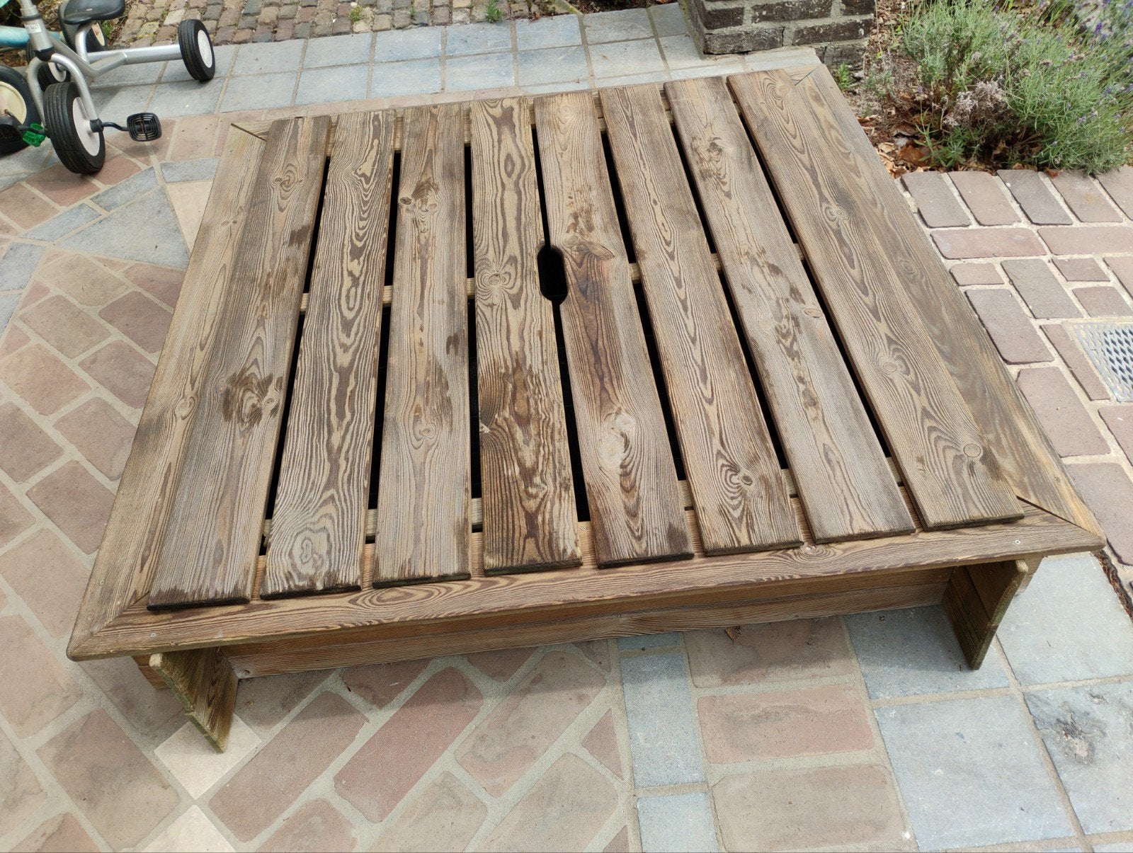 Houten zandbak te koop, Kinderen en Baby's, Speelgoed | Buiten | Zandbakken, Ophalen