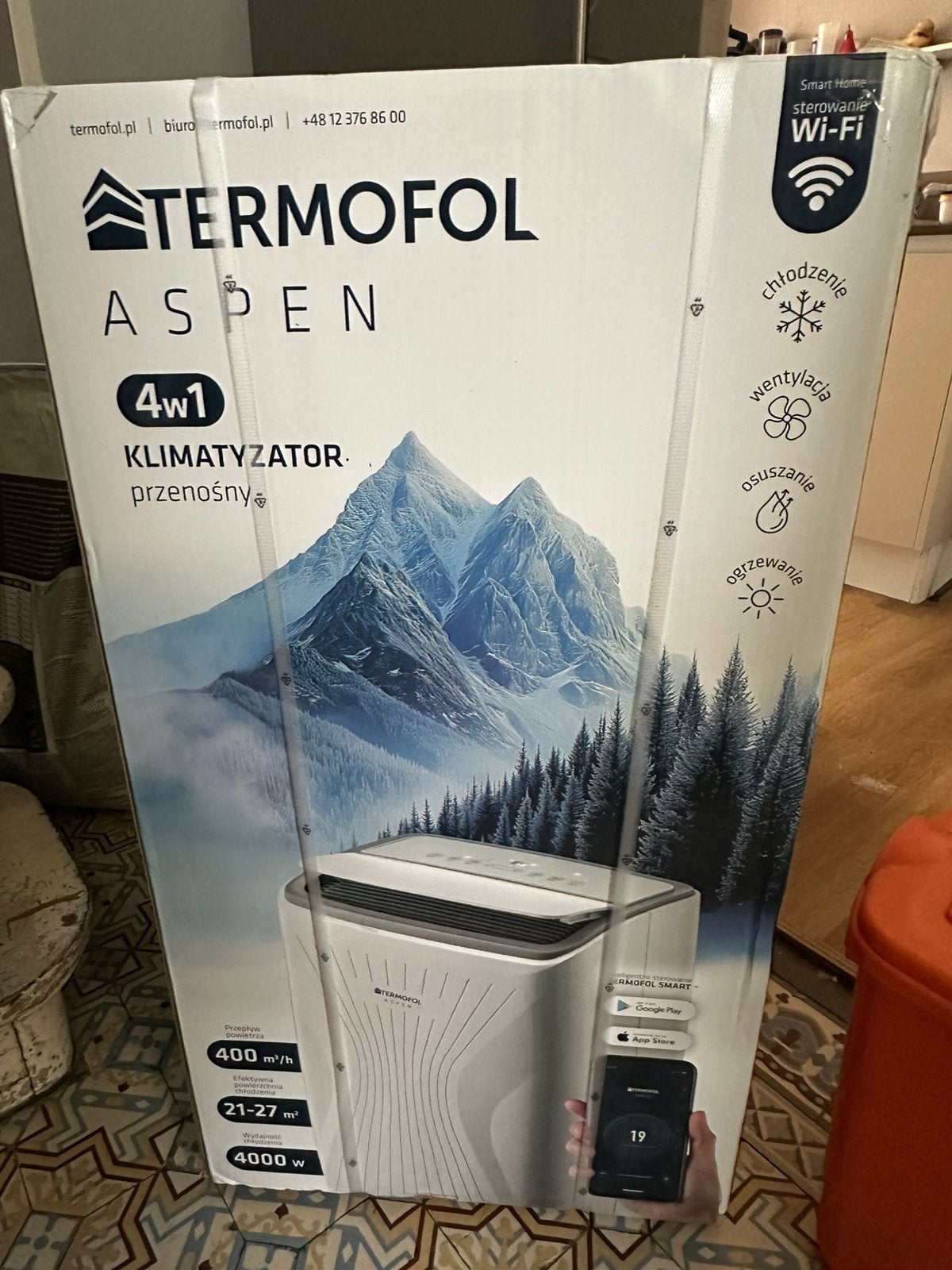 NIEUW Termifol airconditioner 14.000 btu, Elektronische apparatuur, Airco's, Ophalen, Zo goed als nieuw