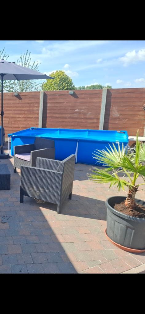 Bestway steel pro full pakket met verwarming, Ophalen, Zo goed als nieuw, Opzetzwembad, 200 tot 400 cm