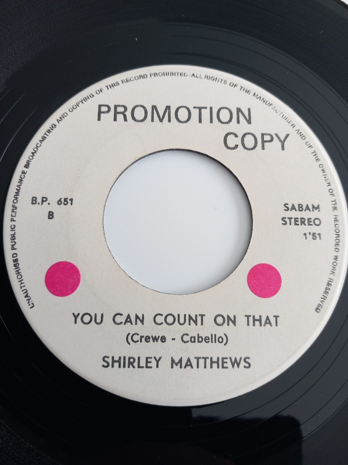 SHIRLEY MATTHEWS + JOEY DEE. BELGIAN  POPCORN 45T, Ophalen of Verzenden, Zo goed als nieuw, R&B