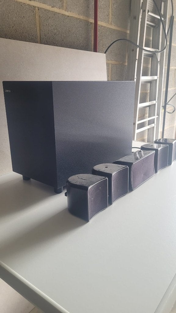 jamo boxen met subwoofer, Enlèvement, Comme neuf, Subwoofer, Jamo
