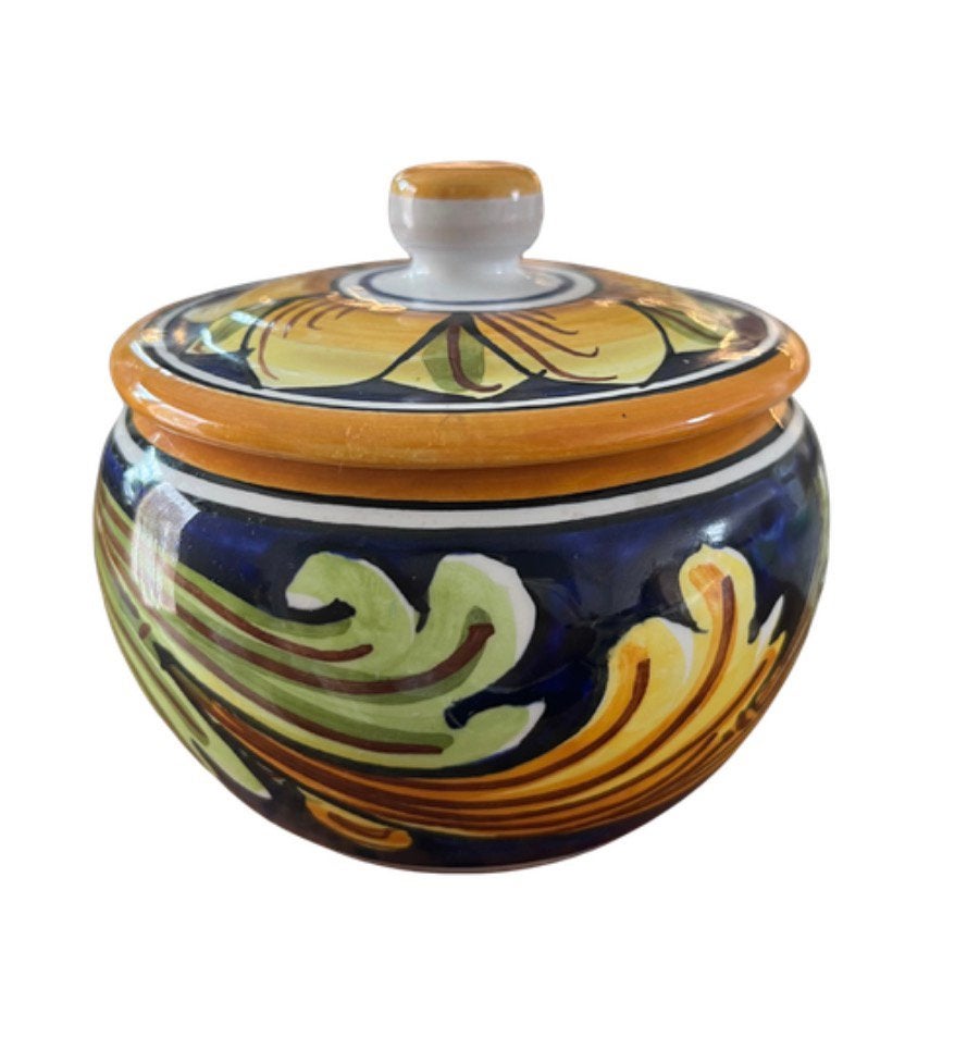 Sucrier en poterie italienne vintage, Antiquités & Art, Enlèvement ou Envoi
