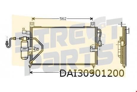 Daihatsu Charade (1.3i) / Gran Move (1.5i / 1.6i) condensor, Neuf, -, -, -