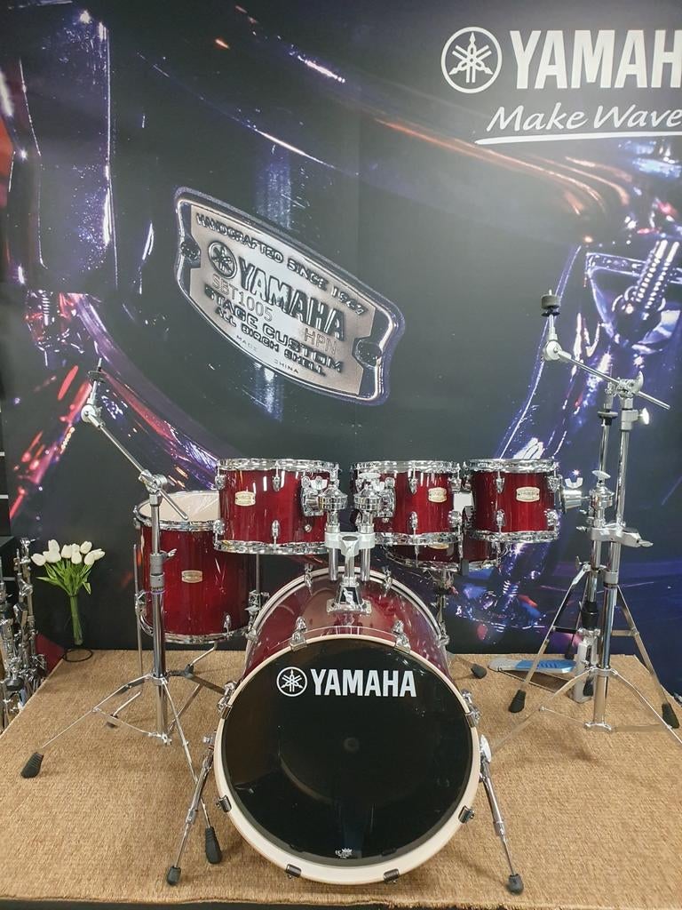 Yamaha Stage Custom in cherry red: 6 pcs shellset., Ophalen of Verzenden, Yamaha