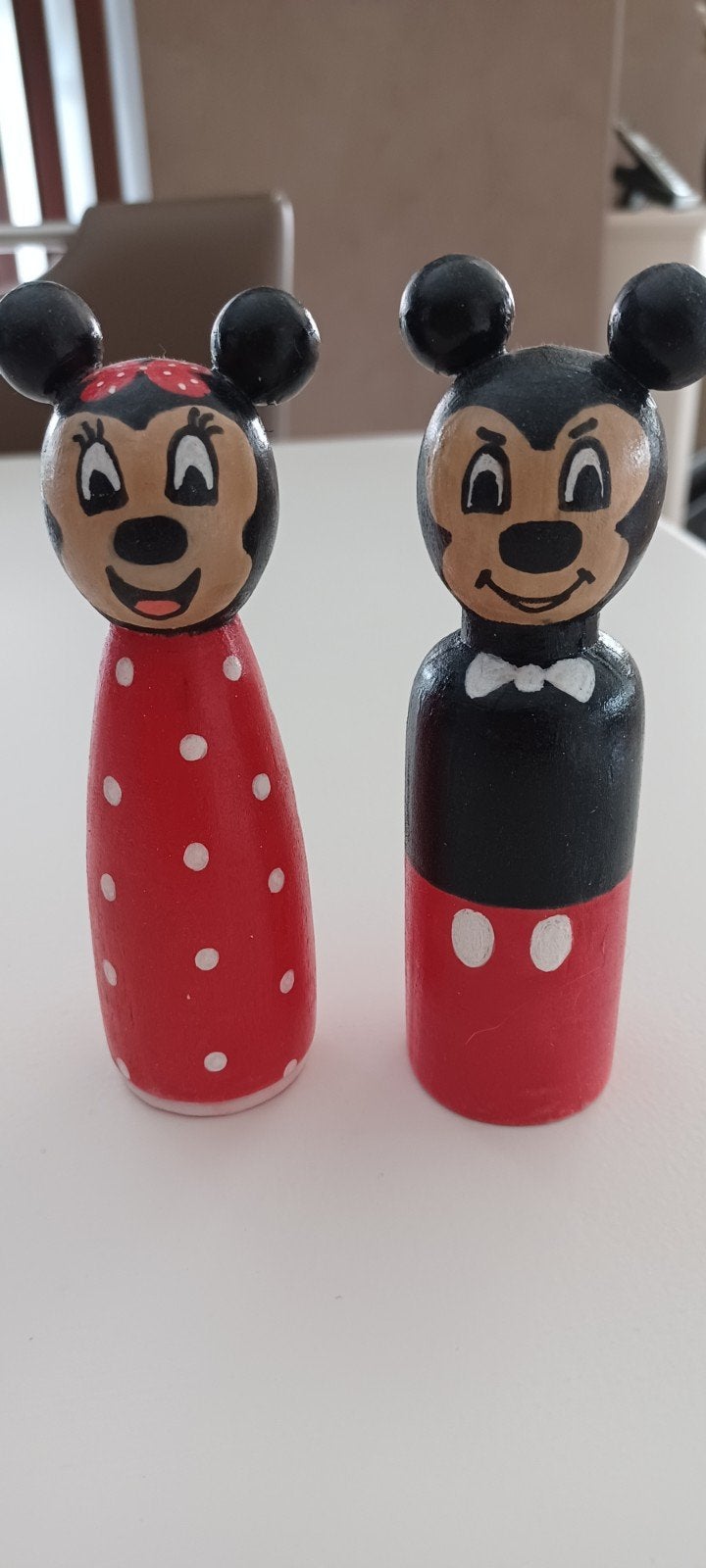 Minnie en micky mouse pegdolls, Ophalen