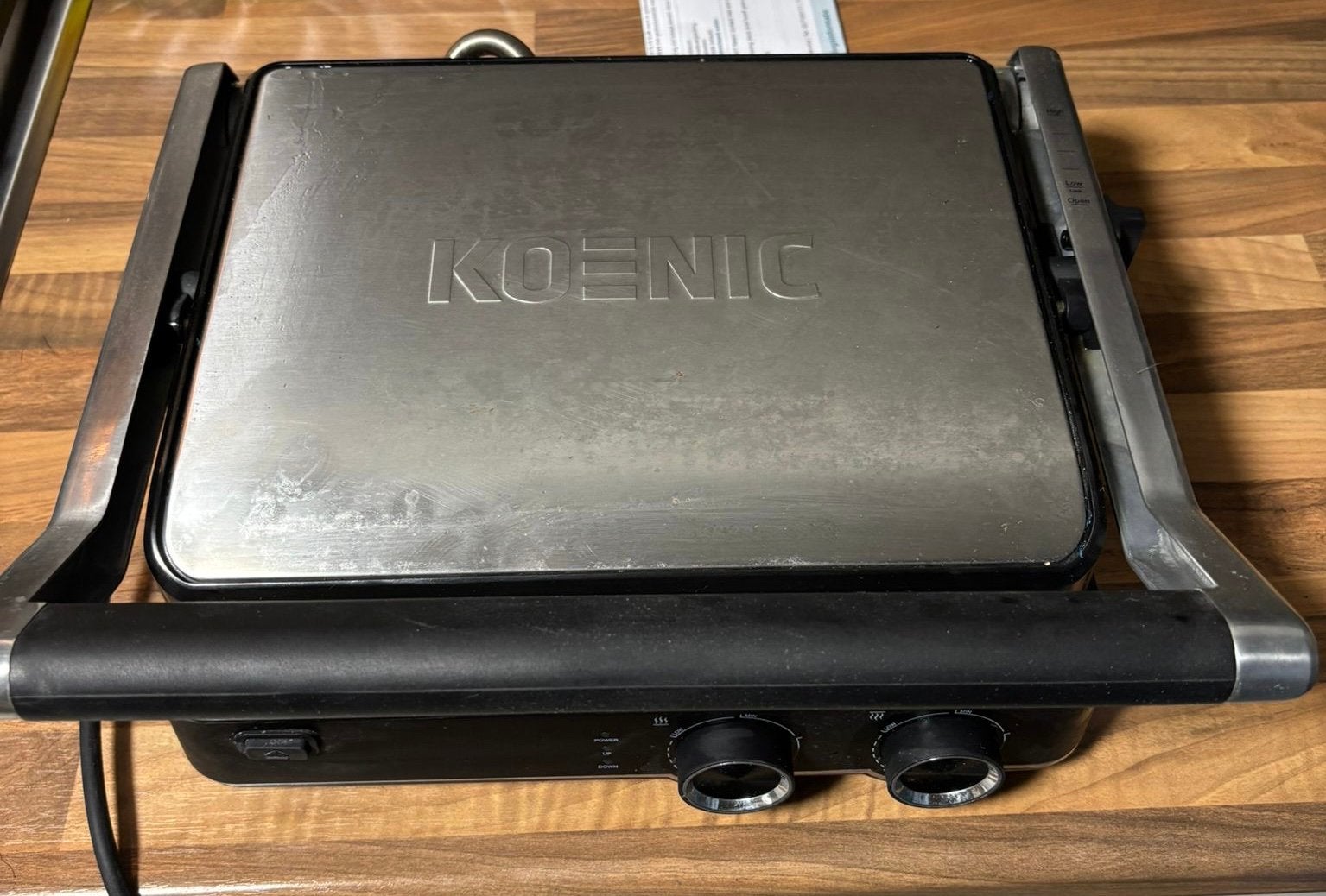 Koenic grill, Elektronische apparatuur, Grillplaten, Ophalen, Zo goed als nieuw