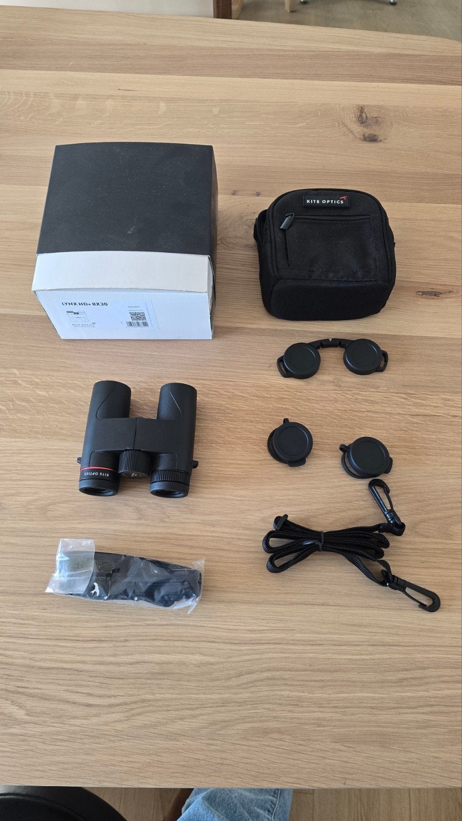 Kite Optics Lynx HD+ 8X30, Enlèvement, 8 à 12x, Avec housse ou sac, Neuf