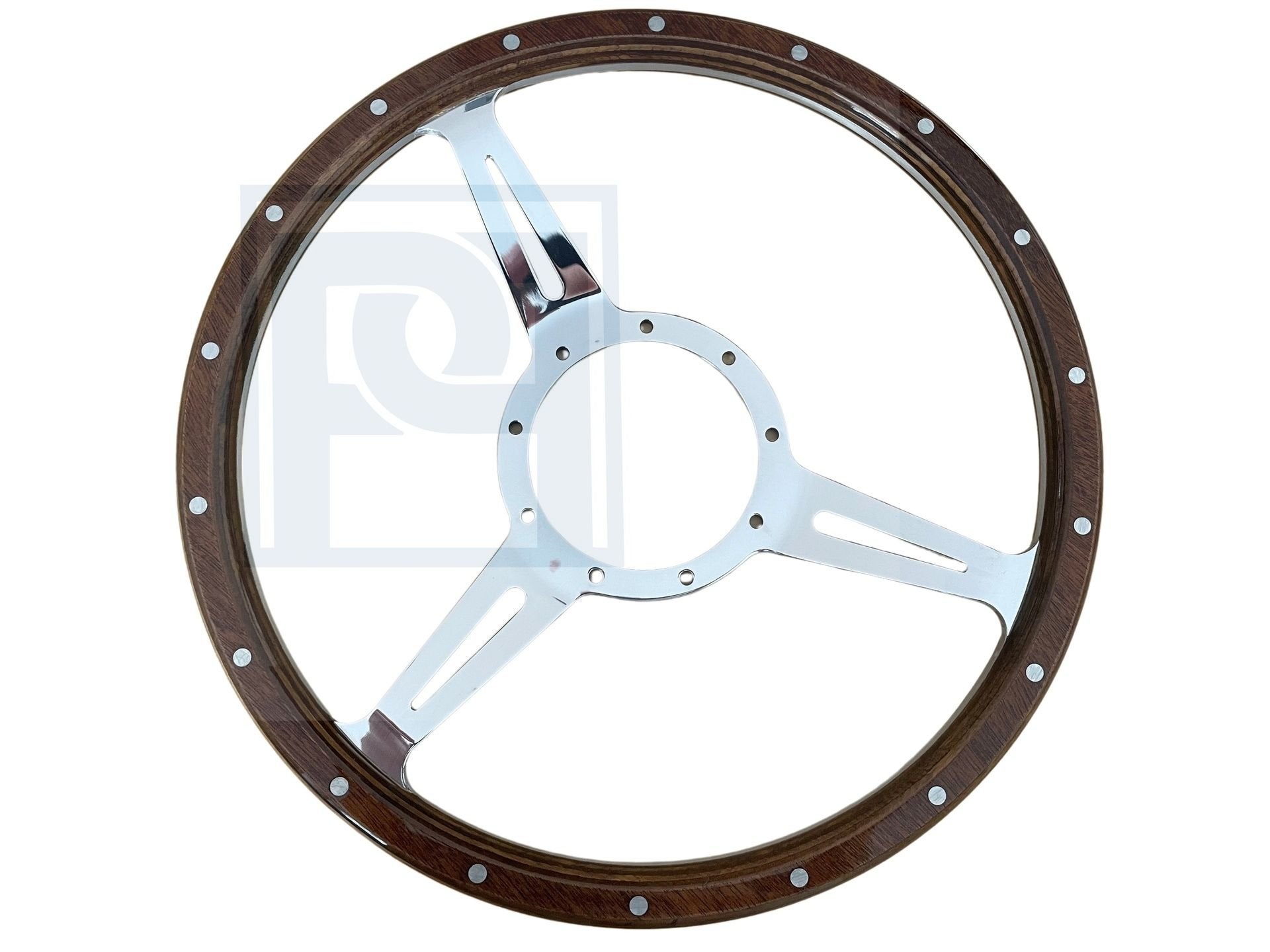 Volvo Stuurwiel hout met klinknagels (riveted) 13inch (33CM), Ophalen of Verzenden, Nieuw, Volvo