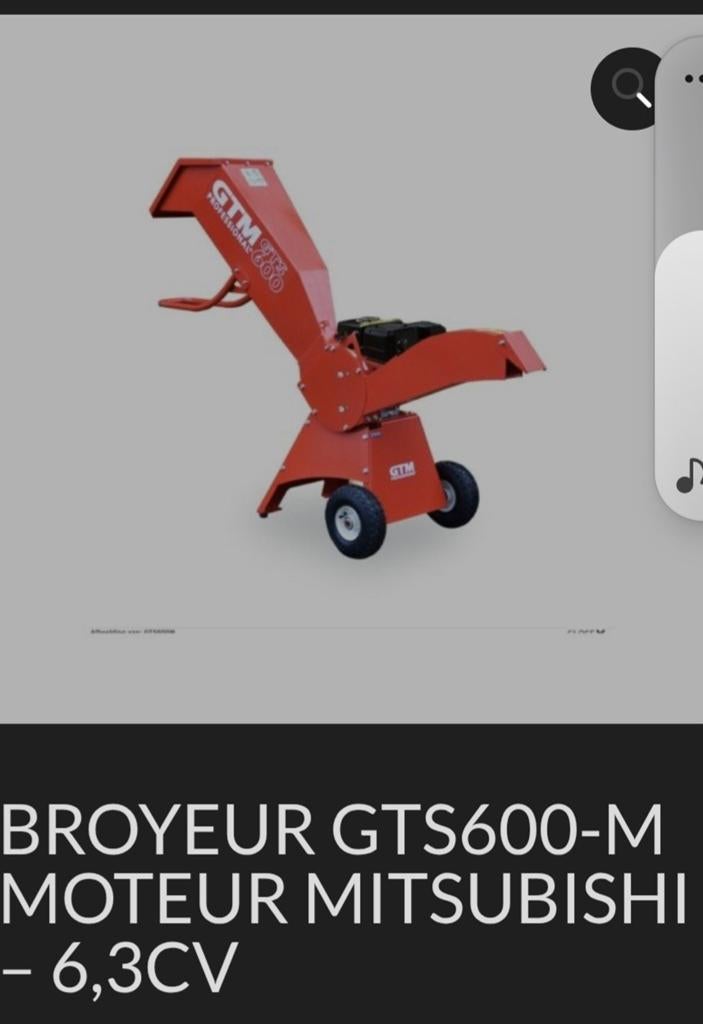 Broyeur Gtm, Tuin en Terras, Hakselaars
