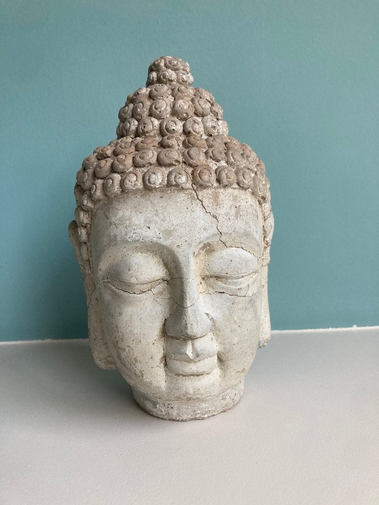 Buddha hoofd, Jardin & Terrasse, Statues de jardin, Enlèvement, Utilisé, Autres matériaux, Bouddha