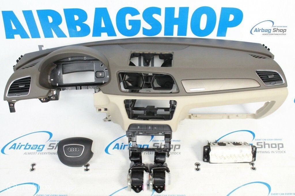 Airbag kit Tableau de bord vert/beige Audi Q3 U8, Enlèvement ou Envoi, Utilisé
