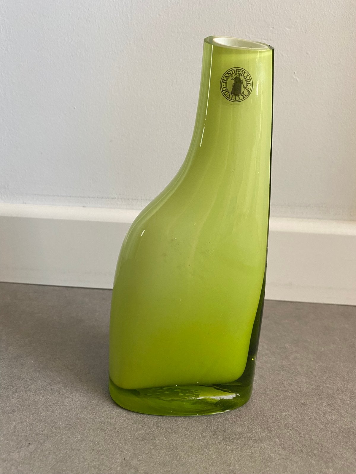 Vintage IKEA OKKSO vaas, Ophalen of Verzenden, Zo goed als nieuw, Groen