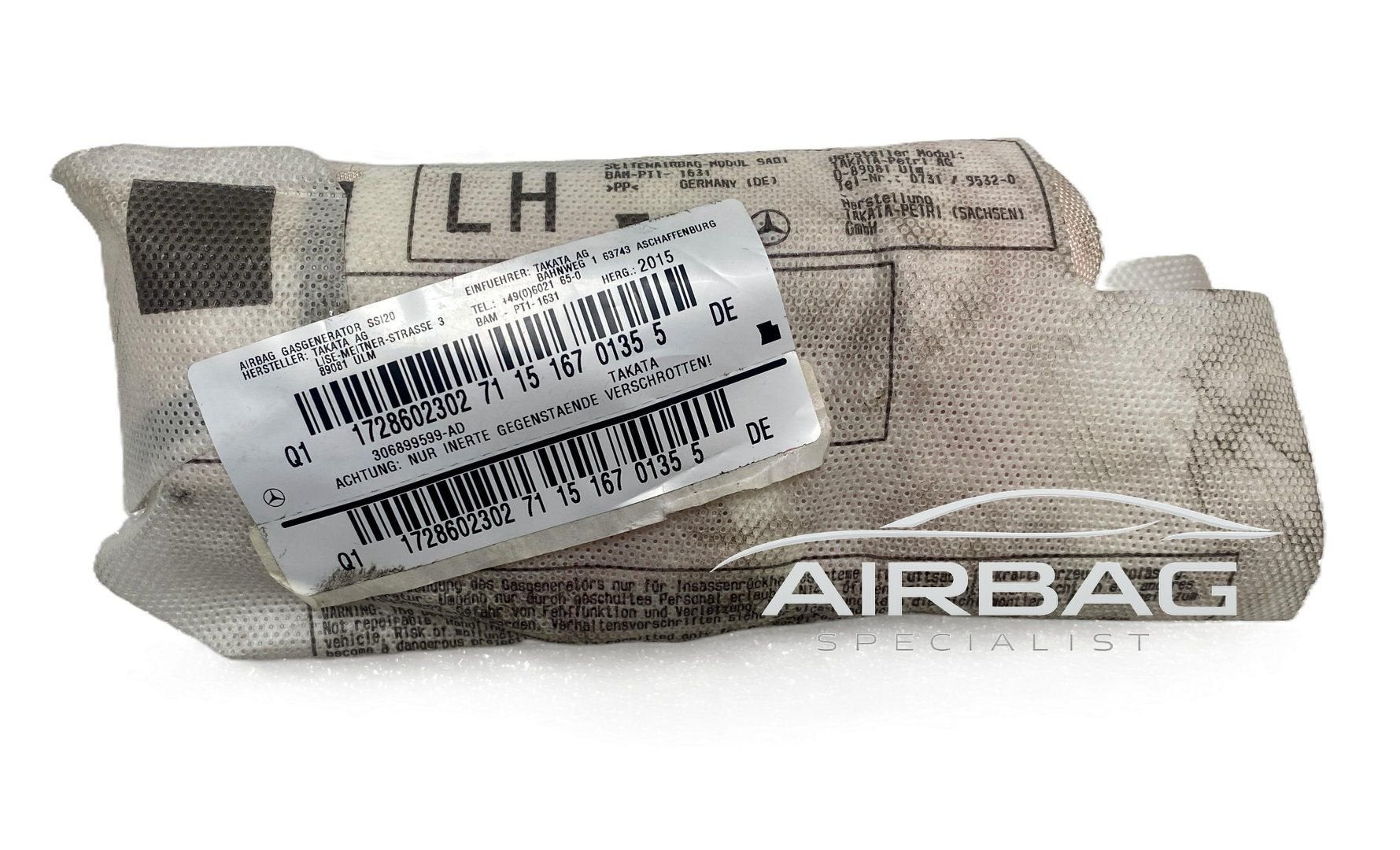 Mercedes R172 SLK stoel zetel seat airbag Left Links A172860, Gebruikt, -, -, Ophalen of Verzenden