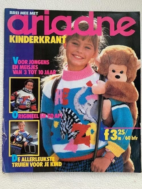 ariadne kinderkrant vintage breimodelletjes - 1986 -, Enlèvement