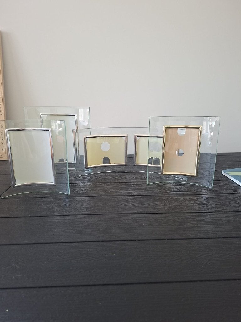 Fotokaders in glas, Huis en Inrichting, Woonaccessoires | Lijsten, Ophalen, Zo goed als nieuw, Glas, Fotolijst