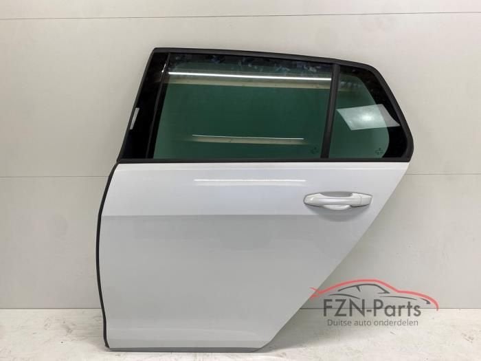 VW Golf 7 Portier Links-achter L0K1 Oryxweiss, Auto-onderdelen, Ophalen of Verzenden, Gebruikt, Achter, Deur