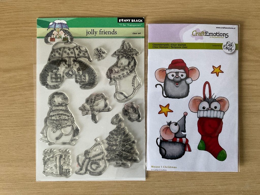 Clearstamp KERST, Verzenden, Zo goed als nieuw, Kerst, Pons of Mal