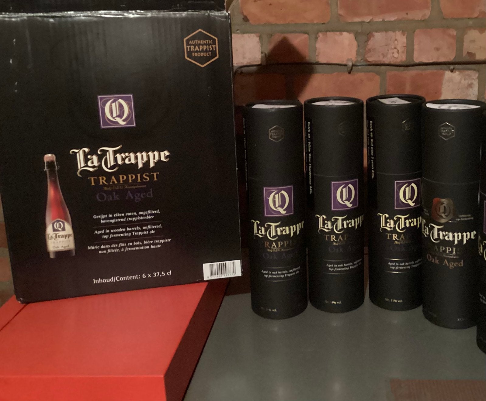 La Trappe Quandrupel Oak Aged - Pure (bier)verwennerij, Verzamelen, Biermerken, Ophalen of Verzenden, Nieuw, Flesje(s), La Trappe