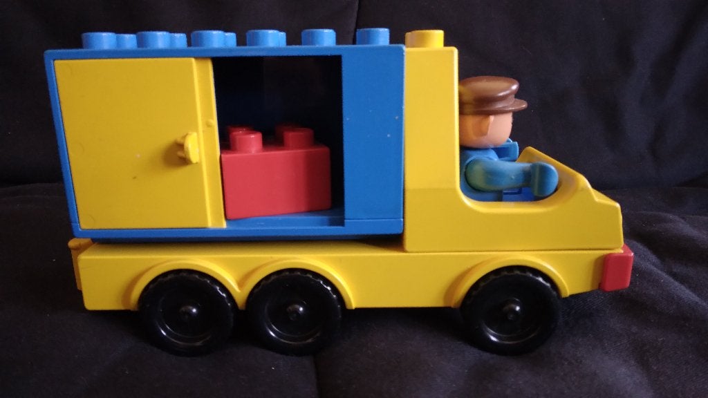 Delivery Truck - Duplo (Town) #2632 (1987), Ensemble complet, Enlèvement, Utilisé, Duplo