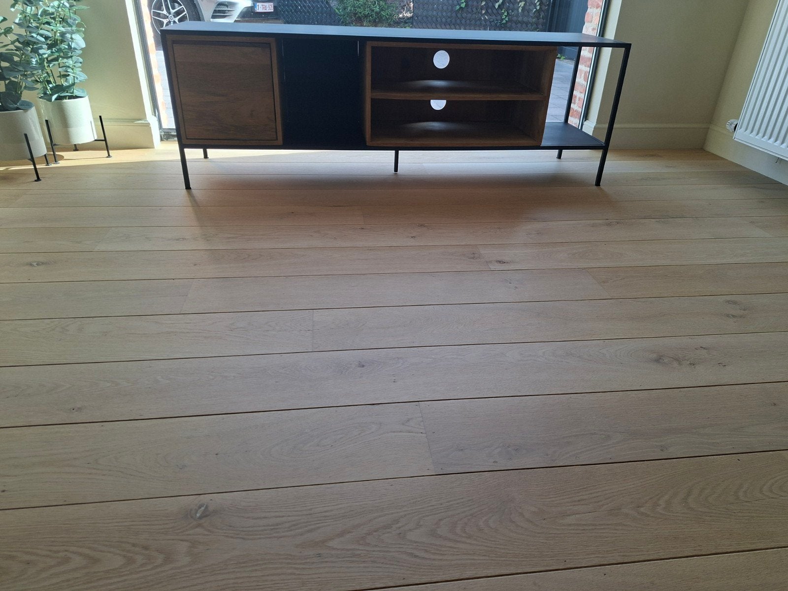TV meubel, Ophalen, 100 tot 150 cm, Zo goed als nieuw, Minder dan 100 cm
