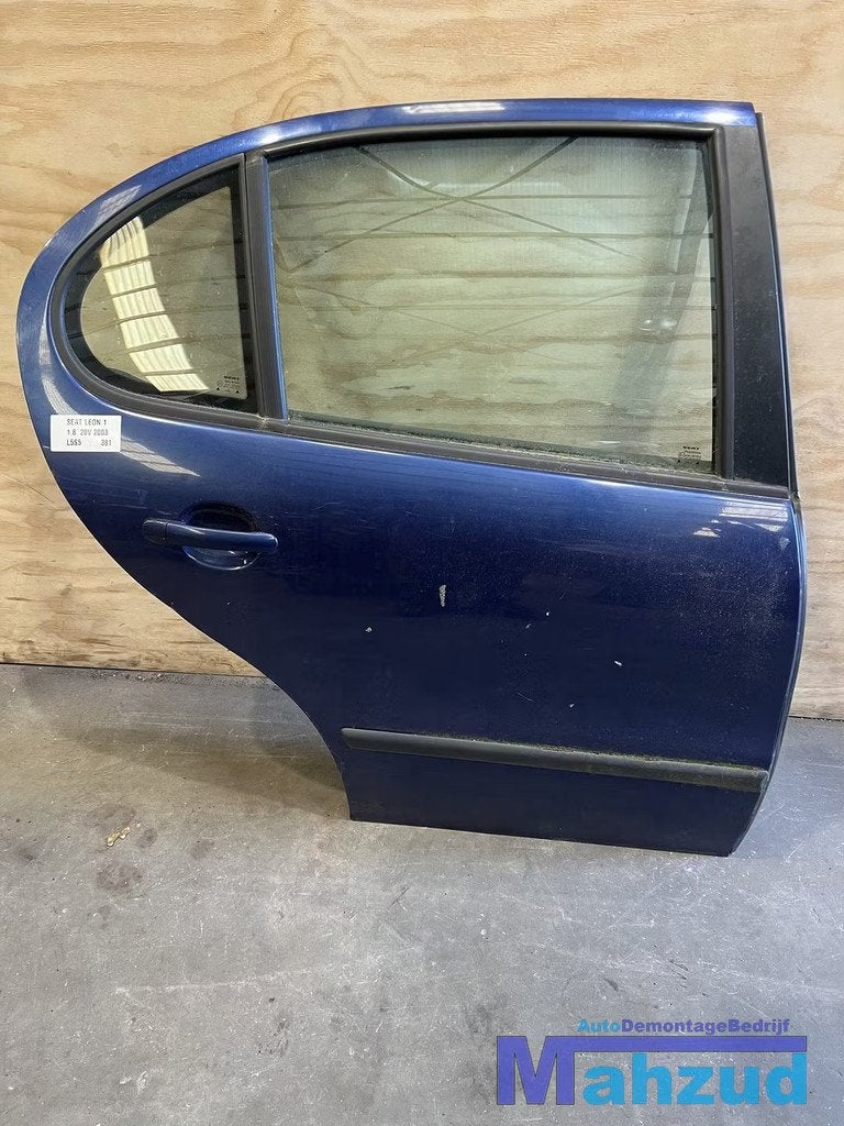 SEAT LEON 1 BLAUW L5S5 rechts achter deur 1999-2005, Autos : Pièces & Accessoires, Carrosserie & Tôlerie, Porte, Seat, Arrière
